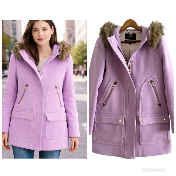 J Crew Chateau Parka size 4 Purple - Picture 6 of 15